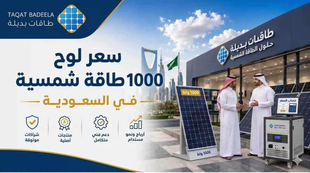 سعر لوح طاقة شمسية 1000 واط في السعودية