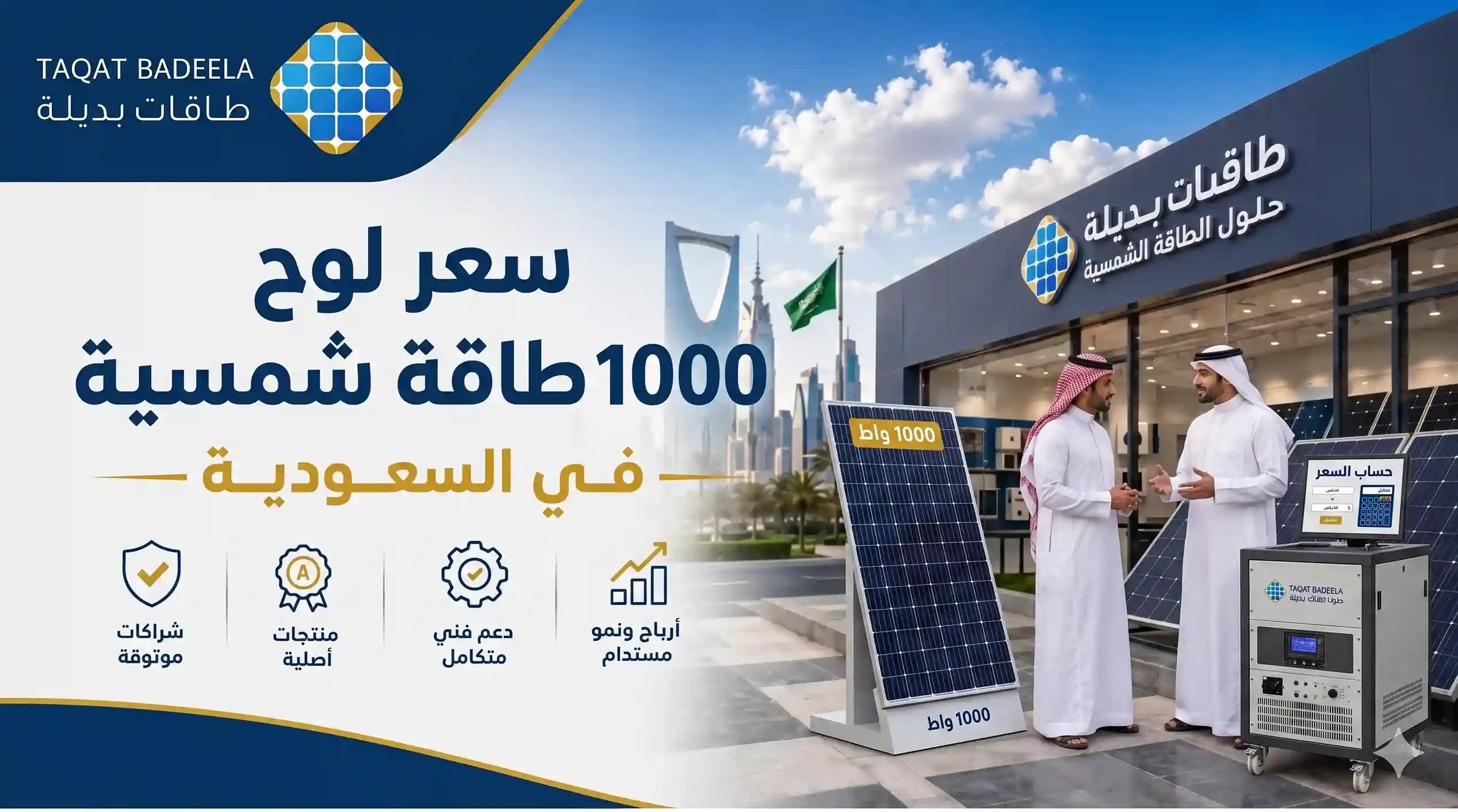 سعر لوح طاقة شمسية 1000 واط في السعودية